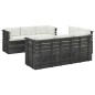 vidaXL Muebles de palets para jardín 9 pzas cojines madera maciza pino vidaXL Muebles de palets para jardín 9 pzas cojines madera maciza pino