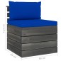 vidaXL Muebles de palets para jardín 7 pzas cojines madera maciza pino vidaXL Muebles de palets para jardín 7 pzas cojines madera maciza pino