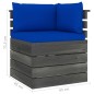 vidaXL Muebles de palets para jardín 7 pzas cojines madera maciza pino vidaXL Muebles de palets para jardín 7 pzas cojines madera maciza pino