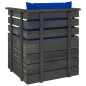 vidaXL Muebles de palets para jardín 7 pzas cojines madera maciza pino vidaXL Muebles de palets para jardín 7 pzas cojines madera maciza pino