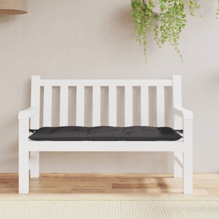 vidaXL Cojín de banco de jardín tela Oxford gris antracita 120x50x7 cm