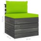 vidaXL Muebles de palets de jardín 7 piezas cojines madera maciza pino vidaXL Muebles de palets de jardín 7 piezas cojines madera maciza pino