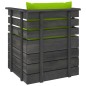 vidaXL Muebles de palets de jardín 7 piezas cojines madera maciza pino vidaXL Muebles de palets de jardín 7 piezas cojines madera maciza pino