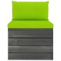 vidaXL Muebles de palets para jardín 9 pzas cojines madera maciza pino