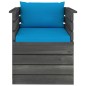 vidaXL Muebles de palets de jardín 7 piezas cojines madera maciza pino vidaXL Muebles de palets de jardín 7 piezas cojines madera maciza pino