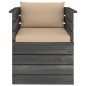 vidaXL Muebles de palets para jardín 7 pzas cojines madera maciza pino vidaXL Muebles de palets para jardín 7 pzas cojines madera maciza pino