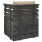 vidaXL Muebles de palets para jardín 7 pzas cojines madera maciza pino vidaXL Muebles de palets para jardín 7 pzas cojines madera maciza pino