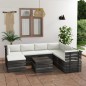 vidaXL Muebles de palets para jardín 8 pzas cojines madera maciza pino vidaXL Muebles de palets para jardín 8 pzas cojines madera maciza pino