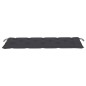 vidaXL Banco Batavia madera maciza teca con cojín gris antracita 150cm vidaXL Banco Batavia madera maciza teca con cojín gris antracita 150cm