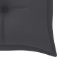 vidaXL Banco Batavia madera maciza teca con cojín gris antracita 150cm vidaXL Banco Batavia madera maciza teca con cojín gris antracita 150cm
