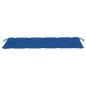 vidaXL Banco Batavia madera maciza de teca con cojín azul 150 cm vidaXL Banco Batavia madera maciza de teca con cojín azul 150 cm