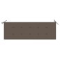 vidaXL Banco Batavia madera maciza de teca con cojín gris taupe 150 cm vidaXL Banco Batavia madera maciza de teca con cojín gris taupe 150 cm