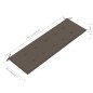 vidaXL Banco Batavia madera maciza de teca con cojín gris taupe 150 cm vidaXL Banco Batavia madera maciza de teca con cojín gris taupe 150 cm