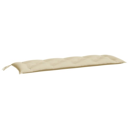 vidaXL Cojín de banco de jardín tela Oxford beige 150x50x7 cm