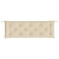 vidaXL Cojín de banco de jardín tela Oxford beige 150x50x7 cm vidaXL Cojín de banco de jardín tela Oxford beige 150x50x7 cm