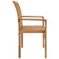 vidaXL Banco de jardín madera maciza de teca con cojín beige 112 cm vidaXL Banco de jardín madera maciza de teca con cojín beige 112 cm