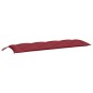 vidaXL Cojín de banco de jardín tela Oxford rojo tinto 150x50x7 cm