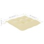 vidaXL Silla mecedora de madera maciza de teca con cojín blanco crema vidaXL Silla mecedora de madera maciza de teca con cojín blanco crema