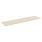 vidaXL Tumbona con cojín crema madera maciza de teca vidaXL Tumbona con cojín crema madera maciza de teca