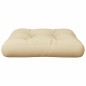 vidaXL Cojín para sofá de palets de tela beige 58x58x10 cm vidaXL Cojín para sofá de palets de tela beige 58x58x10 cm