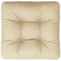 vidaXL Cojín para sofá de palets de tela beige 58x58x10 cm vidaXL Cojín para sofá de palets de tela beige 58x58x10 cm