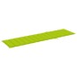 vidaXL Tumbona con cojín verde chillón madera maciza de teca vidaXL Tumbona con cojín verde chillón madera maciza de teca