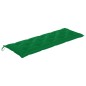 vidaXL Banco de jardín apilable con cojín madera de teca 159 cm vidaXL Banco de jardín apilable con cojín madera de teca 159 cm