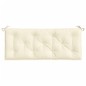 vidaXL Cojín de banco de jardín tela Oxford blanco crema 120x50x7 cm vidaXL Cojín de banco de jardín tela Oxford blanco crema 120x50x7 cm