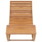 vidaXL Tumbona mecedora con cojín madera maciza de teca vidaXL Tumbona mecedora con cojín madera maciza de teca
