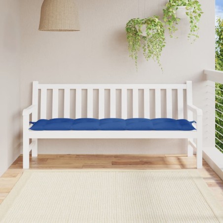 vidaXL Cojín de banco de jardín tela Oxford azul 180x50x7 cm
