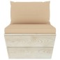 vidaXL Muebles de jardín de palets 5 piezas y cojines madera de abeto vidaXL Muebles de jardín de palets 5 piezas y cojines madera de abeto