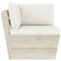 vidaXL Muebles de jardín de palets 8 piezas y cojines madera de abeto vidaXL Muebles de jardín de palets 8 piezas y cojines madera de abeto
