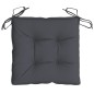 vidaXL Cojines sillas de jardín 2 uds tela Oxford antracita 40x40x7 cm vidaXL Cojines sillas de jardín 2 uds tela Oxford antracita 40x40x7 cm