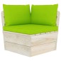 vidaXL Muebles de jardín de palés 6 piezas y cojines madera de abeto 
