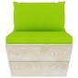 vidaXL Muebles de jardín de palets 7 piezas y cojines madera de abeto vidaXL Muebles de jardín de palets 7 piezas y cojines madera de abeto