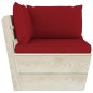 vidaXL Muebles de jardín de palets 9 piezas y cojines madera de abeto 