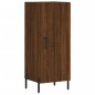 vidaXL Aparador alto madera contrachapada roble marrón 34,5x34x180 cm