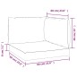 vidaXL Cojines para palets 3 unidades tela Oxford gris taupé vidaXL Cojines para palets 3 unidades tela Oxford gris taupé