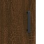 vidaXL Aparador alto madera contrachapada roble marrón 34,5x34x180 cm