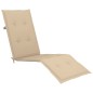 vidaXL Tumbona de jardín con reposapiés y cojín madera maciza acacia vidaXL Tumbona de jardín con reposapiés y cojín madera maciza acacia