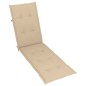 vidaXL Tumbona de jardín con reposapiés y cojín madera maciza acacia vidaXL Tumbona de jardín con reposapiés y cojín madera maciza acacia