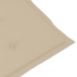 vidaXL Tumbona de jardín con reposapiés y cojín madera maciza acacia vidaXL Tumbona de jardín con reposapiés y cojín madera maciza acacia