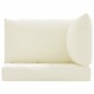 vidaXL Cojines para palets 3 unidades tela Oxford blanco crema vidaXL Cojines para palets 3 unidades tela Oxford blanco crema
