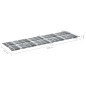 vidaXL Tumbona de madera maciza de acacia con cojín gris vidaXL Tumbona de madera maciza de acacia con cojín gris