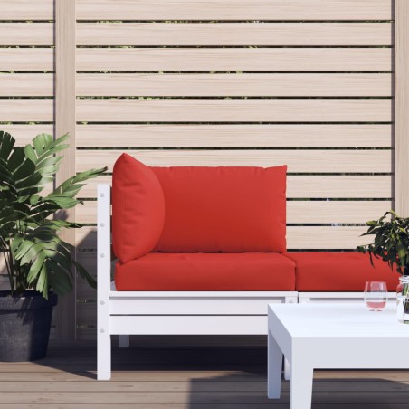 vidaXL Cojines para palets 3 unidades tela Oxford rojo