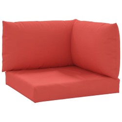 vidaXL Cojines para palets 3 unidades tela Oxford rojo