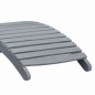 vidaXL Tumbona con cojín madera maciza de acacia gris vidaXL Tumbona con cojín madera maciza de acacia gris