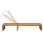 vidaXL Tumbona con cojín madera maciza de acacia vidaXL Tumbona con cojín madera maciza de acacia