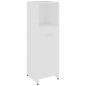 vidaXL Conjunto de muebles de baño 3 pzas madera contrachapada blanco