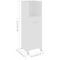 vidaXL Conjunto de muebles de baño 3 pzas madera contrachapada blanco